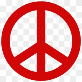 2 - Red Peace Sign Png, Transparent Png - peace sign .png