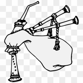 Bagpipes Drawing Clip Art Line Art - Bagpipes Drawing, HD Png Download - sleeping with sirens png