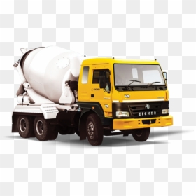 Eicher Rmc, HD Png Download - concrete mixer truck png