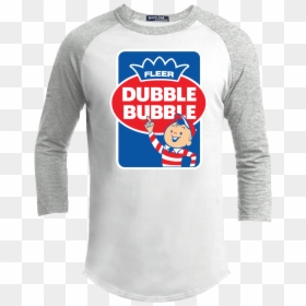 Double Bubble Fleer Bubble Gum Candy Retro Bazooka - Bazooka Joe Tee Shirt, HD Png Download - dubble bubble png
