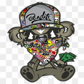 #bandit #grateful #gratefuldead #money #deadbear #deadbears - Jdm Sticker Bomb, HD Png Download - grateful dead bear png