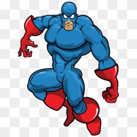 Blue Villain Mascot - Cartoon Super Villains, HD Png Download - super villain png