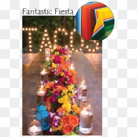 Mexican Wedding Decoration Table, HD Png Download - mexican paper flowers png