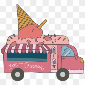 Transparent Fast Car Clipart - Mobil Kartun Ice Cream, HD Png Download - mobil png
