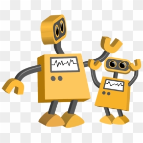 Big And Little Robots - Robot Transparent, HD Png Download - robot transparent png