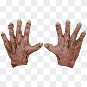 Latex Mask Costume Glove Monster - Hand Of Monster Png, Transparent Png - creepy hands png