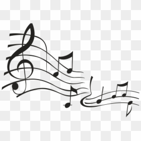 Musician Musical Note Clip Art - Musical Notes Black And White, HD Png Download - guitar drawing png