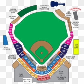 Nashville Sounds Seating Chart 2017, HD Png Download - nashville sounds logo png