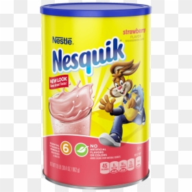 Nesquik Strawberry Powder, HD Png Download - nesquik logo png
