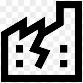Fábrica Destruída Icon - Stencil, HD Png Download - fabrica png
