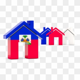 Three Houses With Flag - Philippines Flag With House, HD Png Download - real estate icons png