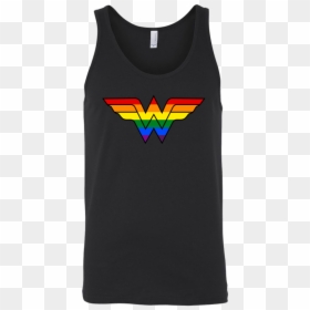 Wonder Woman Shirt Lgbt Shirts Gay Pride Shirts Rainbow, HD Png Download - wonder woman baby png