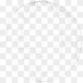Wireframe Earth Globe - Circle, HD Png Download - wireframe globe png
