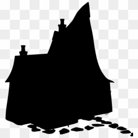 Old House Transparent, HD Png Download - small town silhouette png