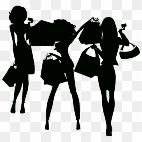 Three Black Girls Silhouette, HD Png Download - small town silhouette png