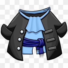 Gray Pirate Coat Icon - Club Penguin Para Ds, HD Png Download - pirate icon png