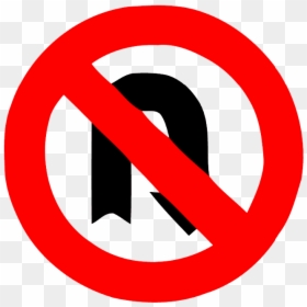 U Turn Sign Free Png Image - No Right U Turn Sign, Transparent Png - u turn png