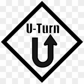 Traffic Sign, HD Png Download - u turn png