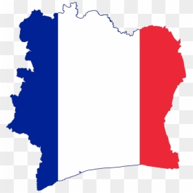 French Flag On Country Clipart , Png Download - France Flag And Country, Transparent Png - countries flags png