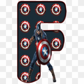 ✿‿de Alfabeto Decorativo Fede, Avengers, - Captain America Letter R, HD Png Download - capitao america png