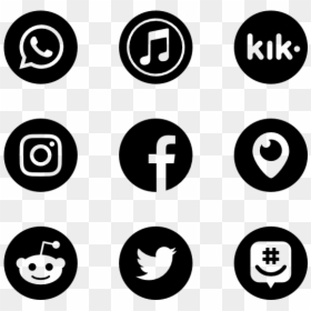 Social Icon Vector Png, Transparent Png - white circle png