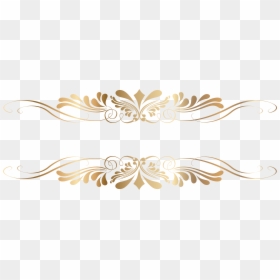 Decorative Line Gold Clipart Png, Transparent Png - scroll png
