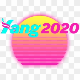 Yang 2020 Logo, HD Png Download - vaporwave png