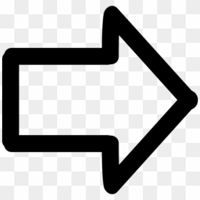 White Arrow Pointing Right, HD Png Download - white arrow png
