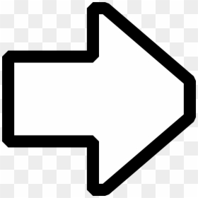 White Arrow Pointing Right, HD Png Download - white arrow png