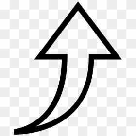Increase Arrow White Png, Transparent Png - white arrow png