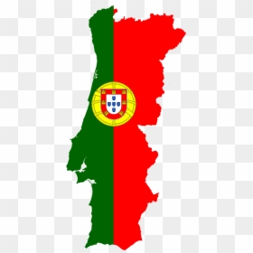 Portugal Map With Flag, HD Png Download - flag png