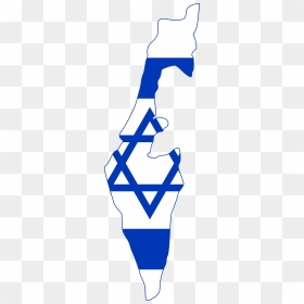 Israel Map And Flag, HD Png Download - flag png