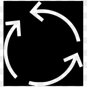 Cycle Arrow Logo Png White, Transparent Png - white arrow png