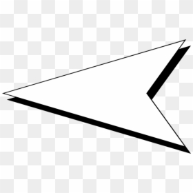 White Arrow With Black Background, HD Png Download - white arrow png