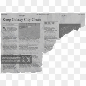 Ripped Newspaper Clipping Png, Transparent Png - torn paper png
