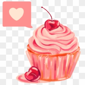 Cupcake Cherry Png, Transparent Png - cupcake png