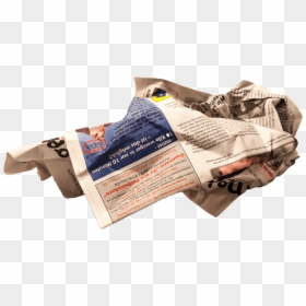 Crumpled Newspaper Png, Transparent Png - torn paper png