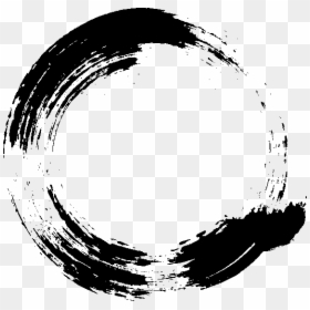 Circle Brush Stroke Png, Transparent Png - black circle png