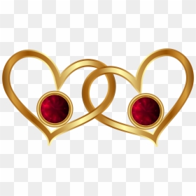 Red And Gold Hearts, HD Png Download - diamonds png