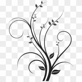 Black And White Swirl Design, HD Png Download - swirl png