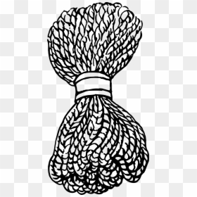 Rope Clipart Black And White, HD Png Download - rope png