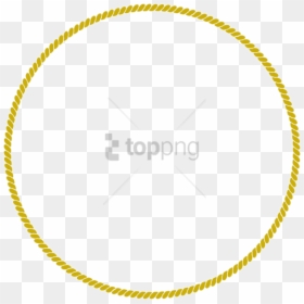 Gold Rope Circle Png, Transparent Png - gold chain png
