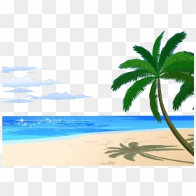 Cartoon Beach, HD Png Download - beach png