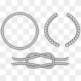 Black And White Rope Vector, HD Png Download - rope png
