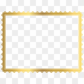 Gold Frame Border Png, Transparent Png - gold frame png
