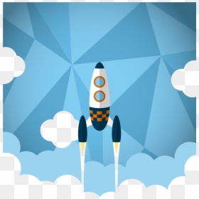 Rocket Cartoon Background, HD Png Download - rocket png