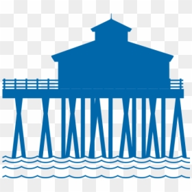 Huntington Beach Pier Vector, HD Png Download - beach png