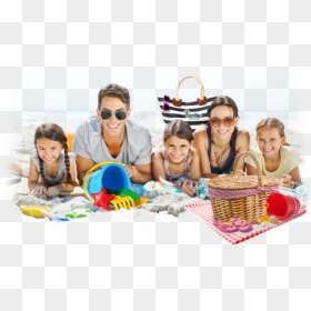 Family Vacation Png, Transparent Png - beach png