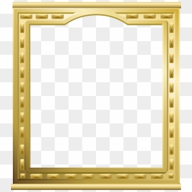 Gold Picture Frames Clipart, HD Png Download - gold frame png