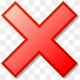 Red X Button Png, Transparent Png - button png